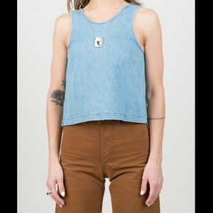 ilana kohn roxey tank in denim